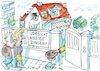 Cartoon: Zinsen (small) by Jan Tomaschoff tagged zuinsen,bauen,eigenheim