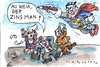 Cartoon: Zinsman (small) by Jan Tomaschoff tagged staatsschulden,zinsen,zinseszins