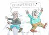 Cartoon: Zinswende (small) by Jan Tomaschoff tagged sparer,kreditnehmer,zinsen