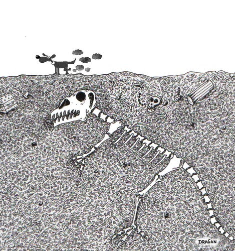 Cartoon: bones (medium) by draganm tagged dog,bones