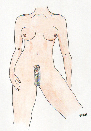 Cartoon: fashion (medium) by draganm tagged woman,fashion,zipper