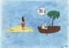Cartoon: merchant (small) by draganm tagged merchant,desert,island,economy,price,politics