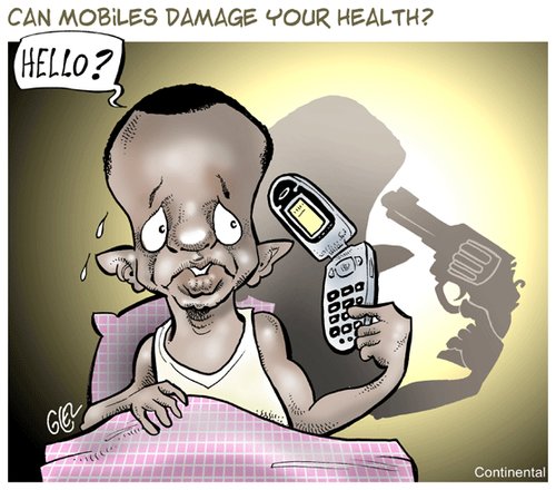 Cartoon: Cellphones (medium) by Damien Glez tagged cellphones