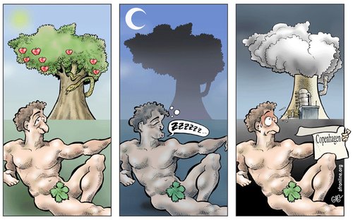 Cartoon: Copenhagen Summit (medium) by Damien Glez tagged copenhagen,summit,climate,change,global,warming