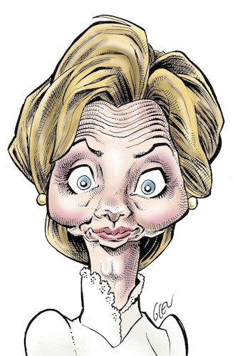Cartoon: Hillary Clinton (medium) by Damien Glez tagged hillary,clinton