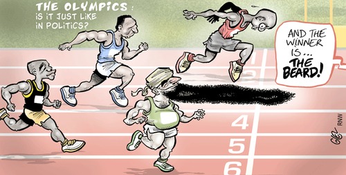 Cartoon: Olympics 2012 (medium) by Damien Glez tagged olympics,2012,london,africa