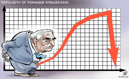 Cartoon: Popularity of Strauss-Kahn (medium) by Damien Glez tagged dominique,strauss,kahn,dsk