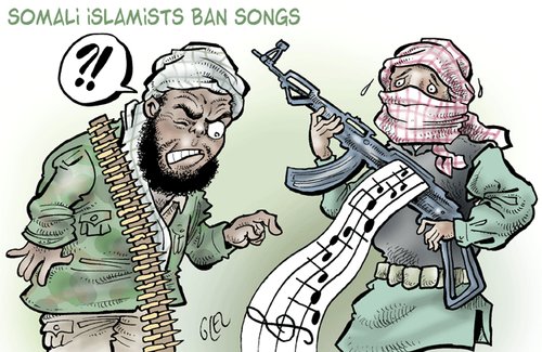 Cartoon: Somali Islamists (medium) by Damien Glez tagged somalia,islamists