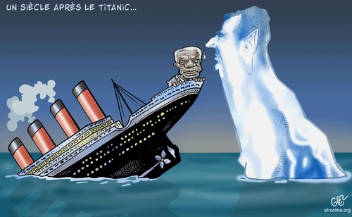 Cartoon: Syria (medium) by Damien Glez tagged syria,assad,titanic,100,years