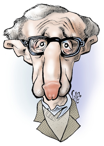 Cartoon: Woody Allen (medium) by Damien Glez tagged woody,allen,me,too,sexual,harassment,woody,allen,me,too,sexual,harassment
