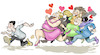 Cartoon: Success in love (small) by Damien Glez tagged success,in,love,seduction,man,woman