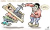 Cartoon: Tunesi apres revoluti (small) by Damien Glez tagged revolution,tunesia,work,jobs,wealth,politicians