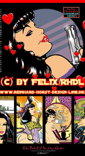 Cartoon: The FeliX Pin Up Girls! MiX (medium) by FeliXfromAC tagged reinhard,horst,the,felix,pin,up,girls,retro,illustration,aachen,erotic,art,erotik,illustrator,sexy