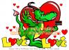Cartoon: Love Dragon (small) by FeliXfromAC tagged felix,reinhard,horst,dragon,drache,happy,birthday,comix,poster,comic,cartoon,stockart,greeting,card,logo,mms,handy,mobile,services,illustrator,herz,heart,liebe