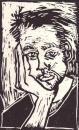 Cartoon: Jakob (small) by illustrita tagged portrait,man,sad,look,artist,mann,beziehung,character