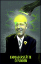 Cartoon: Asse im Ärmel (small) by Jo Drathjer tagged endlager,kernkraft,atom,atomenergie,atomkraft,endlagerung,gorleben,asse,umweltminister,röttgen,strahlung