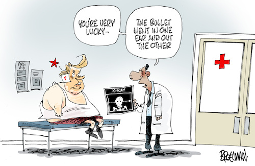 Cartoon: Trump and Biden (medium) by Broelman tagged trump,biden