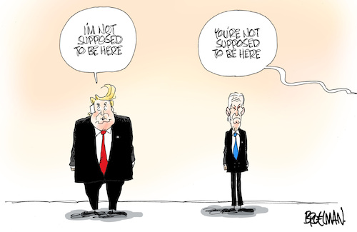 Cartoon: Trump and Biden (medium) by Broelman tagged trump,biden