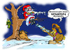 Cartoon: Schuß frei.... (small) by cartoonist_egon tagged christmas weihnacht heiligabend bescherung mann