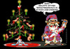Cartoon: Weihnacht mal anders..... (small) by cartoonist_egon tagged säge weihnachtsmann baum