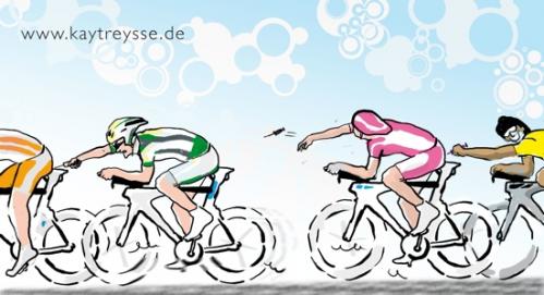 Cartoon: Spritztour (medium) by lejeanbaba tagged tour,de,france,2008,radsport,rad,rennrad,doping