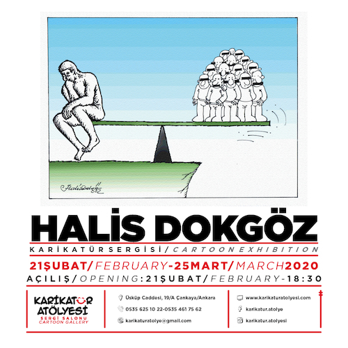 Cartoon: Halis Dokgöz Cartoon Exhibition (medium) by halisdokgoz tagged halis,dokgöz,cartoon,exhibition,ankara,turkey