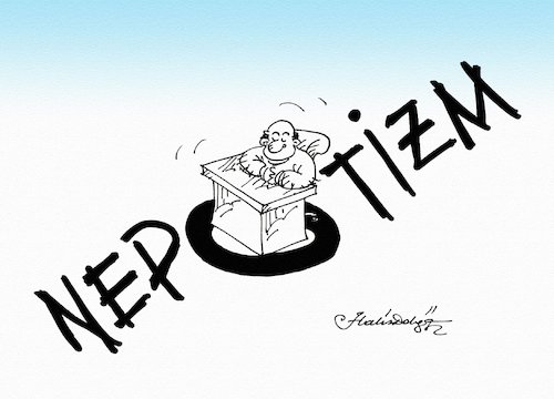 Cartoon: No Nepotism (medium) by halisdokgoz tagged no,nepotism