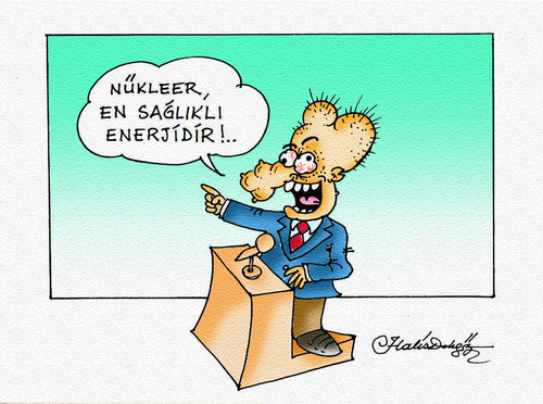Cartoon: NUCLEAR (medium) by halisdokgoz tagged nuclear