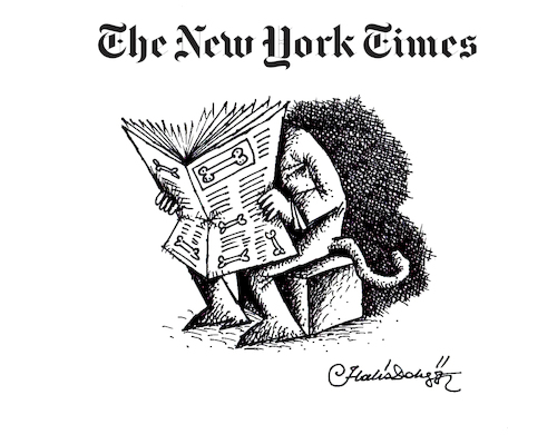 Cartoon: THE NEW YORK TIMES (medium) by halisdokgoz tagged the,new,york,times,will,end,all,political,cartoons