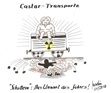 Cartoon: Castor-Transporte (medium) by quadenulle tagged cartoon