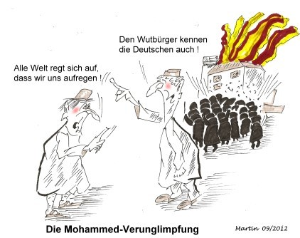 Cartoon: Mohammed-Verunglimpfung (medium) by quadenulle tagged cartoon