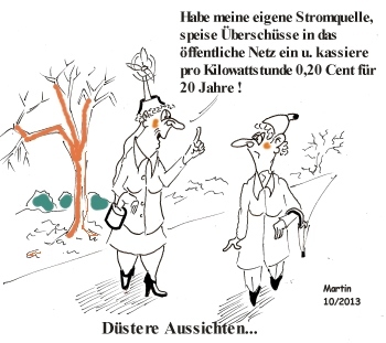 Cartoon: ÖKOSTROMUMLAGE (medium) by quadenulle tagged politik,umwelt,ökostromumlage,strom,elektrizität