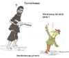 Cartoon: Terrorismus (small) by quadenulle tagged terror,paris,international,europa,freie,welt,einschüchterung,angst