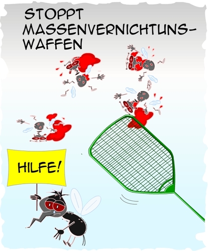 Cartoon: Massenvernichtungs Waffen (medium) by Tricomix tagged massenvernichtung,krieg,mord,vernichtung,zerstörung,schlagen,killen,völkermord