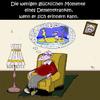 Cartoon: Die wenigen glücklichen Momente (small) by Tricomix tagged demenz,krankheit,alter,opa,sessel,vergesslichkeit,traum,insel
