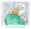 Cartoon: ...affen (small) by RAWU tagged kanzlerin,wir,schaffen,das