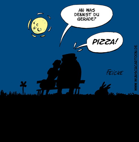 Cartoon: Romanze (medium) by Wunschcartoon tagged pizza,pizzapitch,essen,italy,eating,dinner,romance,love,couple
