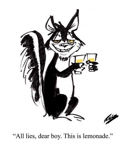 Cartoon: Drunk As (medium) by pinkhalf tagged cartoon,animal,alcohol