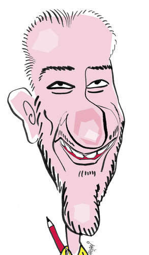 Cartoon: Emre YILMAZ (medium) by Hayati tagged emre,yilmaz,obur,mizah,ankara,hayati,boyacioglu,berlin,humor,cartoon,karikatur,cizer