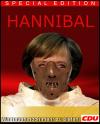 Cartoon: Hannibal Lecter (small) by Hayati tagged hannibal,lecter,angela,merkel,cdu,wahl,hayati,boyacioglu,berlin,anthony,hopkins,türkce,türkisch