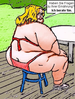 Cartoon: Big is beautyful. (medium) by sier-edi tagged ernährung,fett,gesund,essen