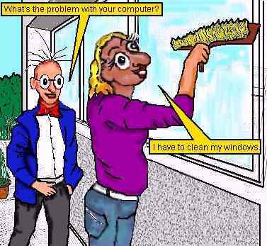 Cartoon: Windows (medium) by sier-edi tagged windows,problem,computer,cleaning