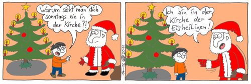 Cartoon: Weihnachtsmann Version 2 (medium) by weltalf tagged weihnachten,weihnacht,weihnachtsmann,weihnachtsbaum,kirche,sonntag