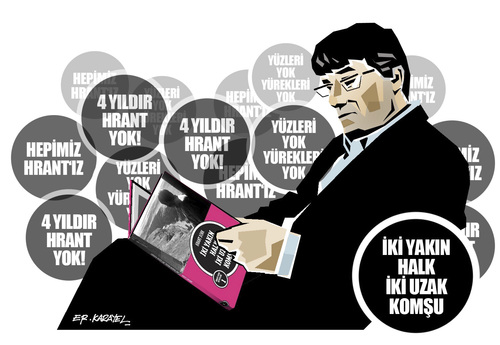 Cartoon: HRANT DINK (medium) by donquichotte tagged hrntdnk
