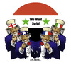 Cartoon: sam uncles -we want syria!- (small) by donquichotte tagged syria
