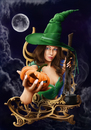 Cartoon: Witch (small) by lexluther tagged witch,halloween,spirit,horror