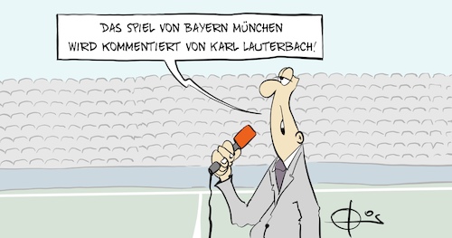 Cartoon: 20210216-Lauterbach (medium) by Marcus Gottfried tagged karl,lauterbach,hansi,flick,bayern,münchen,kommentare,sprecher,fussball,corona,covid,karl,lauterbach,hansi,flick,bayern,münchen,kommentare,sprecher,fussball,corona,covid