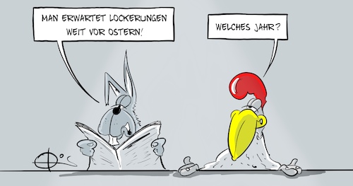Cartoon: 20220207-Lockerung (medium) by Marcus Gottfried tagged lockerung,corona,covid,lauterbach,rki,ostern,lockerung,corona,covid,lauterbach,rki,ostern