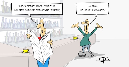 Cartoon: Aufwärts (medium) by Marcus Gottfried tagged aufwärts,anstieg,rki,robert,koch,institut,zahlen,infektionszahlen,infektion,corona,virus,anstecken,aufwärts,anstieg,rki,robert,koch,institut,zahlen,infektionszahlen,infektion,corona,virus,anstecken