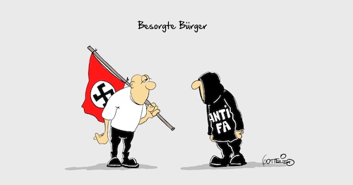 Cartoon: Besorgte Bürger (medium) by Marcus Gottfried tagged bremen,magnitz,angriff,gewalt,rechts,links,nazi,antifa,bremen,magnitz,angriff,gewalt,rechts,links,nazi,antifa